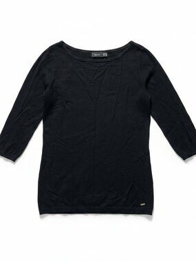 🖤 Mexx Classic Black 3/4 Sleeve Fine Knit Top 🖤